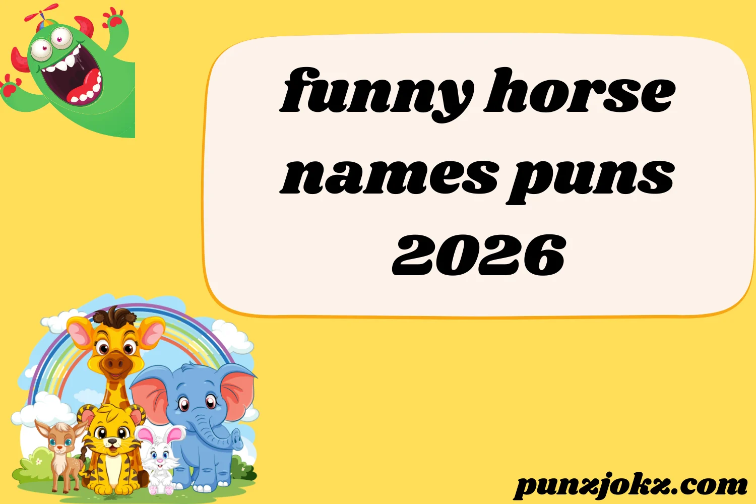 funny horse names puns