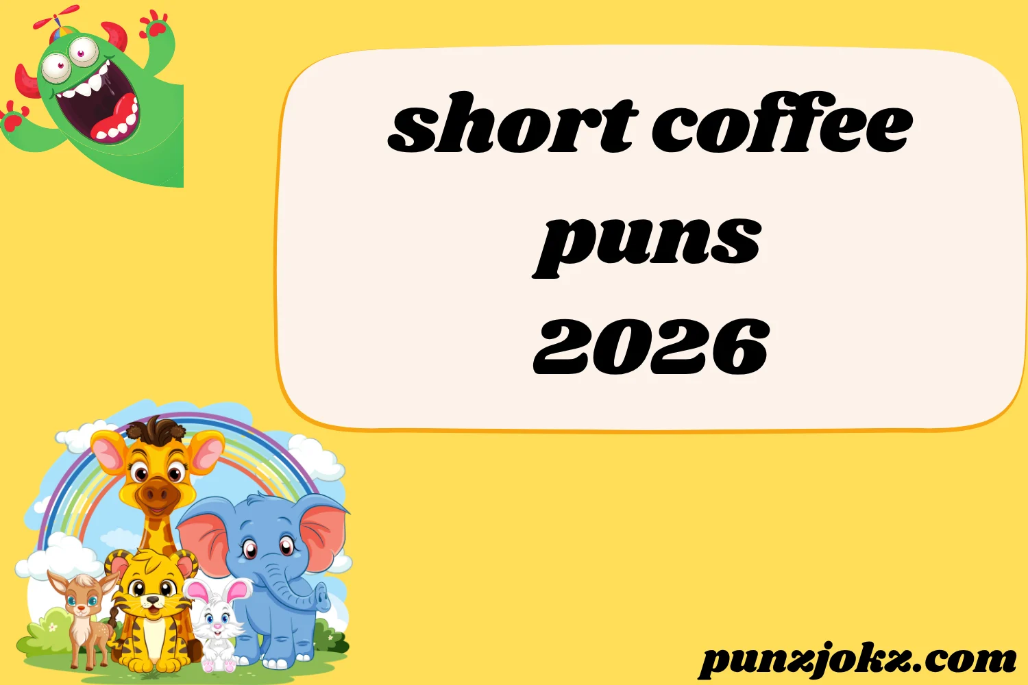 short coffee puns