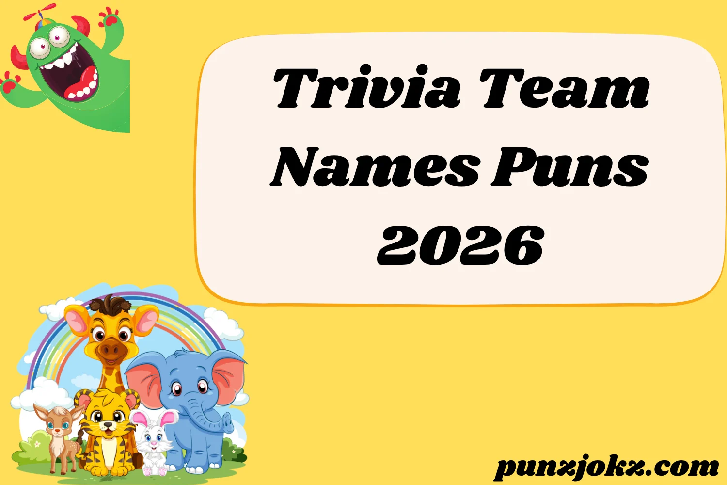 Trivia Team Names Puns