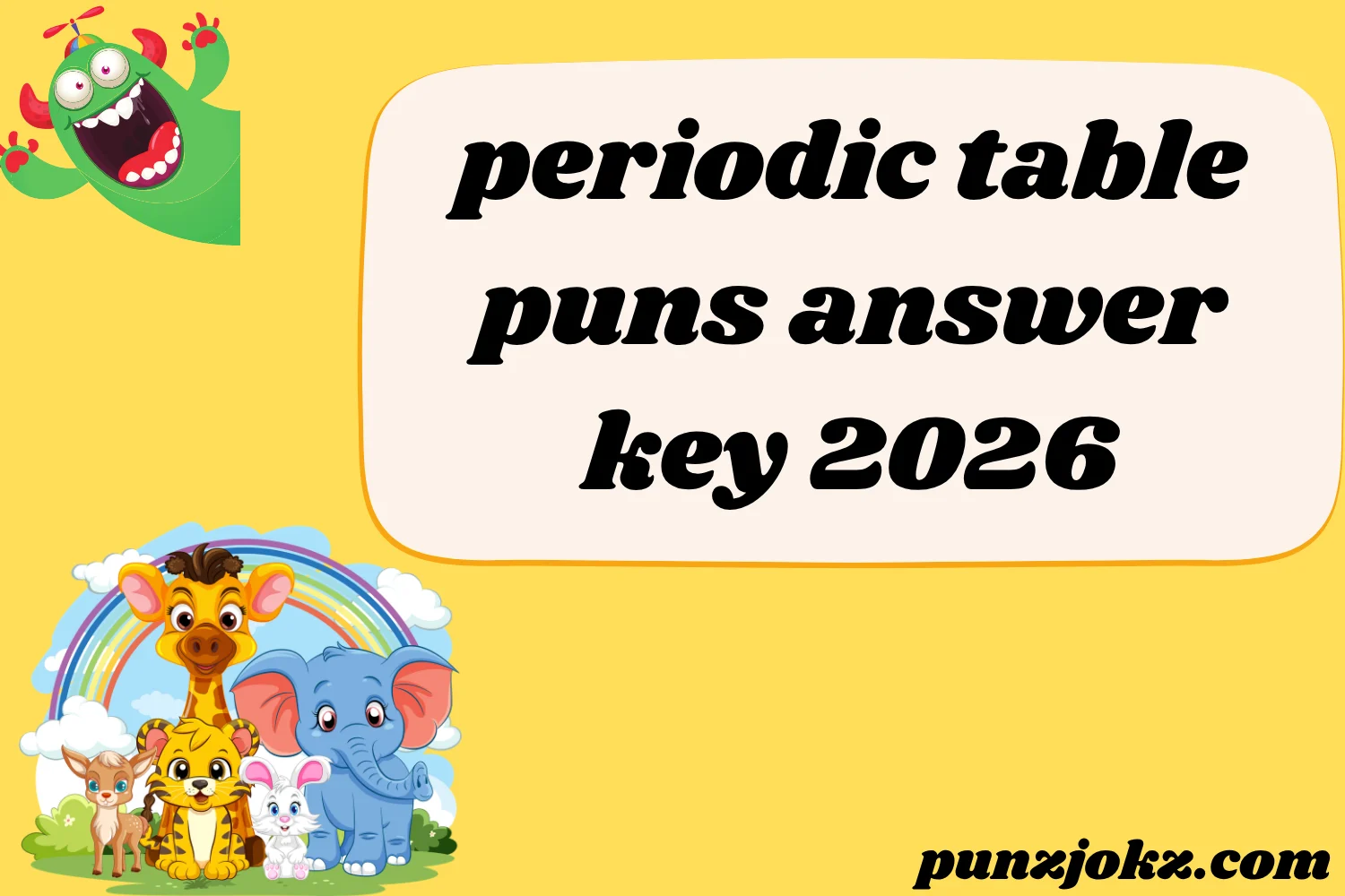 periodic table puns answer key
