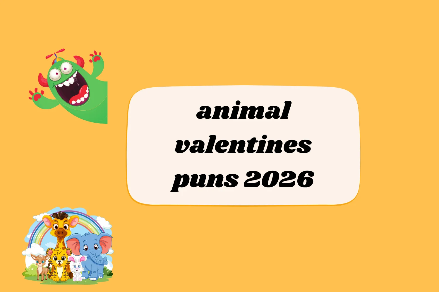 animal valentines puns