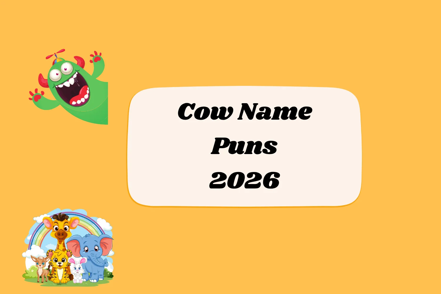 Cow Name Puns